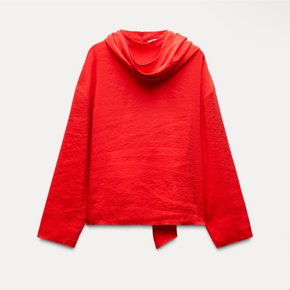 SCARF BLOUSE ZW COLLECTION SIZE M - Picture 4 of 7